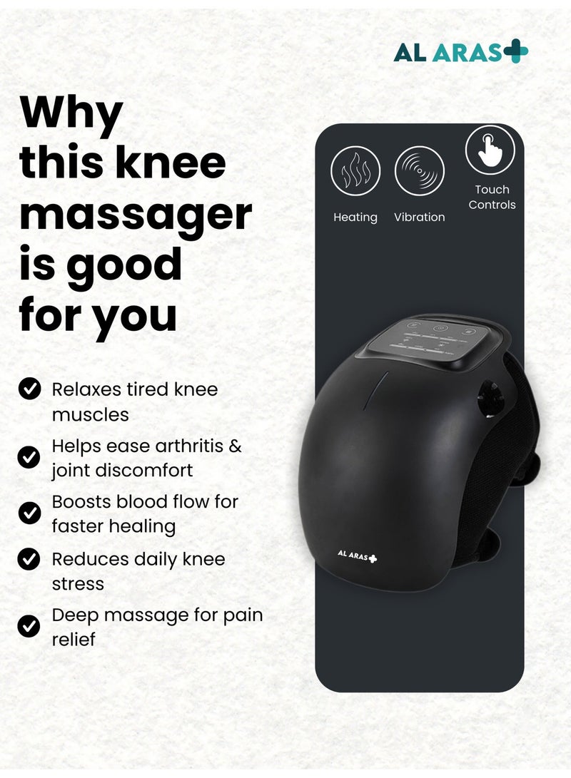 AL ARAS Wireless Knee Massager – Electric Heat, Vibration & Compression Therapy for Knee Comfort - Image 5